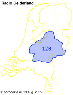 in Utrecht en Gelderland op kanaal 12B