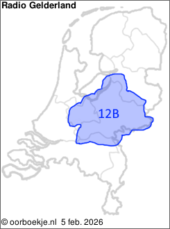 in Utrecht en Gelderland op kanaal 12B