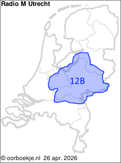 in Utrecht en Gelderland op kanaal 12B
