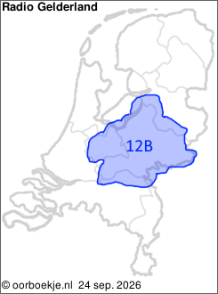 in Utrecht en Gelderland op kanaal 12B